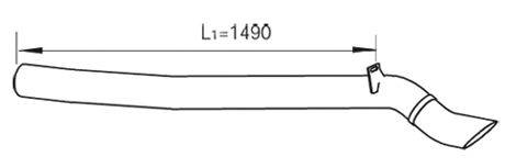 Труба выхлопного газа DINEX 47674