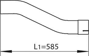 Труба выхлопного газа DINEX 80164