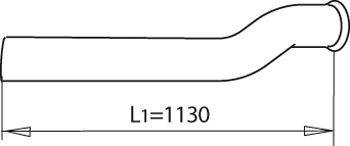 Труба выхлопного газа DINEX 81227