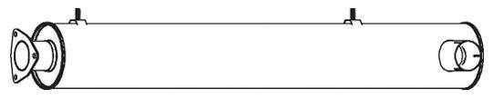 Средний / конечный глушитель ОГ DINEX 64442