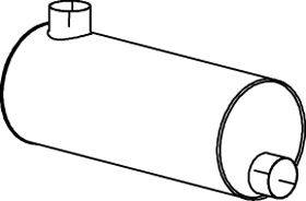 Средний / конечный глушитель ОГ DINEX 18325