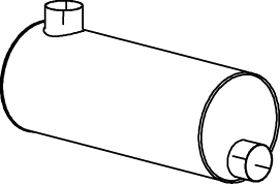 Средний / конечный глушитель ОГ DINEX 18326
