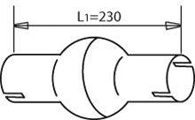 Труба выхлопного газа DINEX 30133