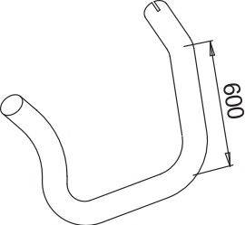 Труба выхлопного газа DINEX 52732