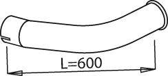 Труба выхлопного газа DAF 383727