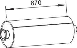 Средний / конечный глушитель ОГ DINEX 62310