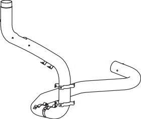 Труба выхлопного газа DINEX 64534
