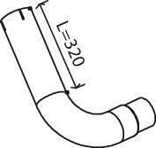 Труба выхлопного газа DINEX 29170