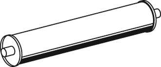 Средний / конечный глушитель ОГ DINEX 40317