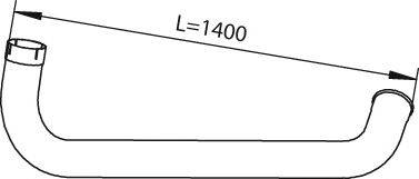 Труба выхлопного газа DINEX 21756