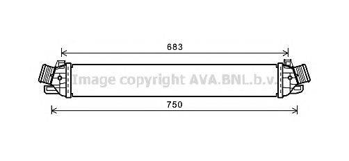 Интеркулер AVA QUALITY COOLING AL4130