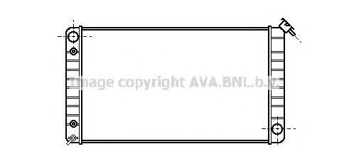 Радиатор, охлаждение двигателя AVA QUALITY COOLING BK2008