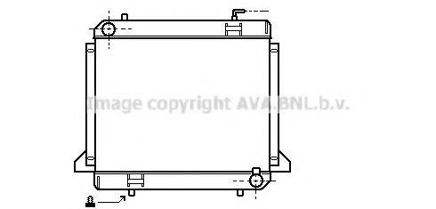 Радиатор, охлаждение двигателя AVA QUALITY COOLING ME2180