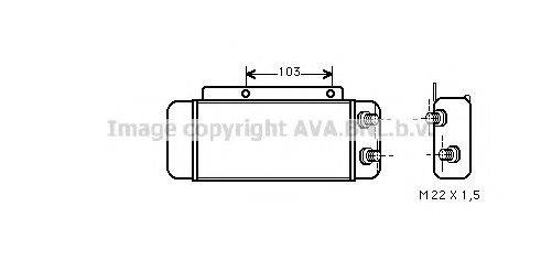 масляный радиатор, двигательное масло AVA QUALITY COOLING MS3114