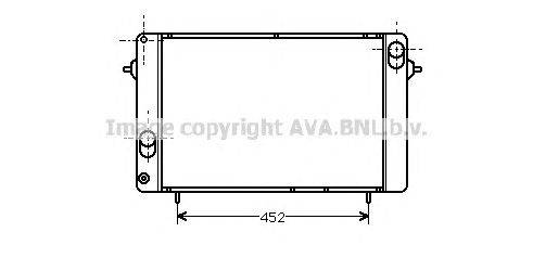 Радиатор, охлаждение двигателя AVA QUALITY COOLING RT2051