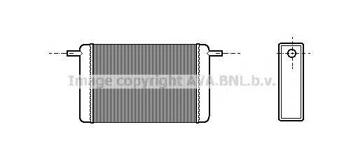 Теплообменник, отопление салона AVA QUALITY COOLING SI6043