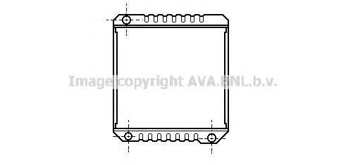 Радиатор, охлаждение двигателя AVA QUALITY COOLING TH2010