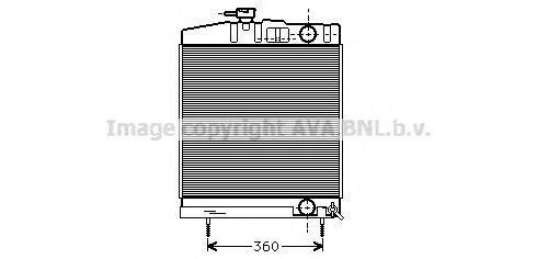 Радиатор, охлаждение двигателя AVA QUALITY COOLING UG2001