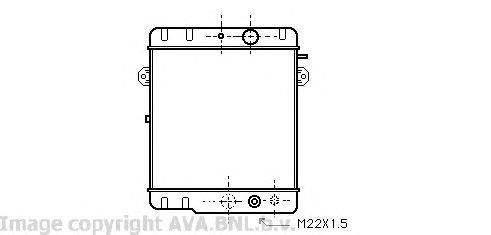 Радиатор, охлаждение двигателя AVA QUALITY COOLING VW2043