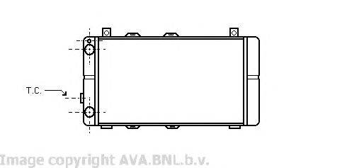 Радиатор, охлаждение двигателя AVA QUALITY COOLING WG2003