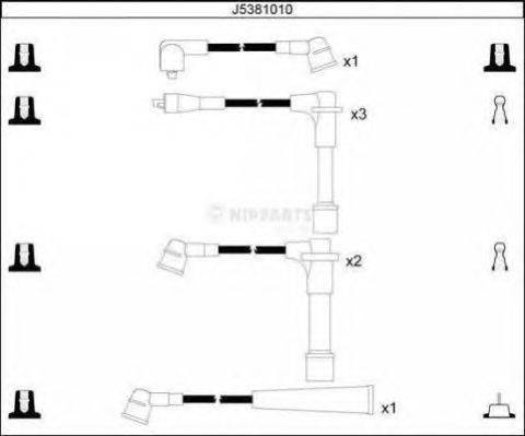 Комплект проводов зажигания NIPPARTS J5381010