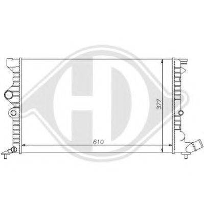 Радиатор, охлаждение двигателя DIEDERICHS 8104150
