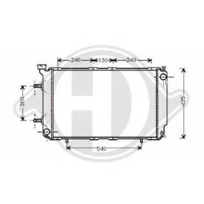 Радиатор, охлаждение двигателя DIEDERICHS 8135112