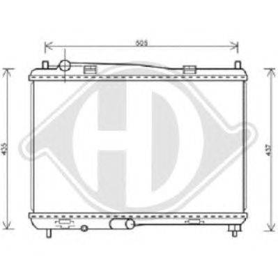 Радиатор, охлаждение двигателя DIEDERICHS 8140505