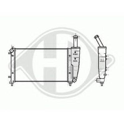 Радиатор, охлаждение двигателя DIEDERICHS 8345406