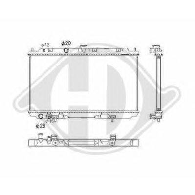 Радиатор, охлаждение двигателя DIEDERICHS 8605301