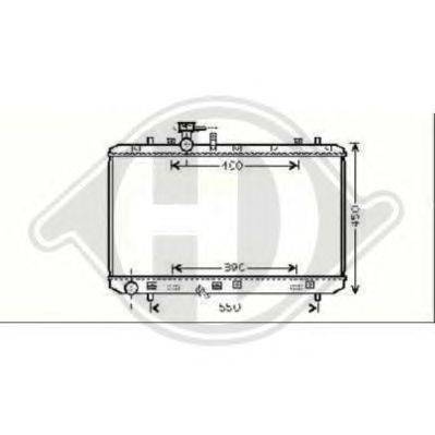 Радиатор, охлаждение двигателя DIEDERICHS 8644583