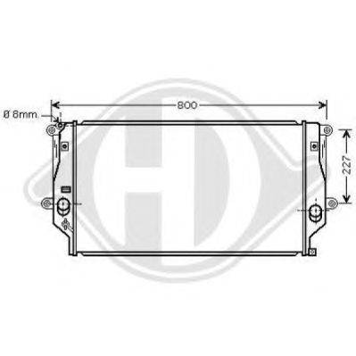Радиатор, охлаждение двигателя DIEDERICHS 8668705