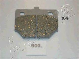 Комплект тормозных колодок, дисковый тормоз ASHIKA 50-06-600