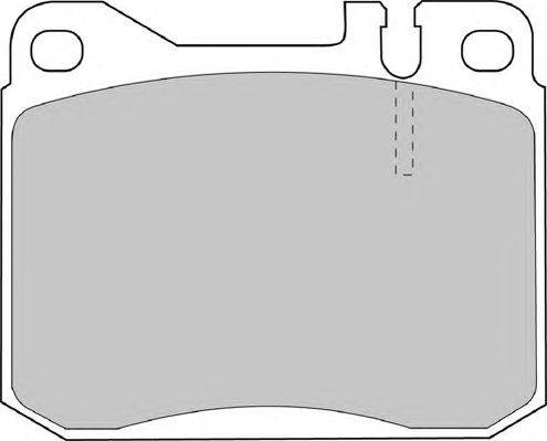 Комплект тормозных колодок, дисковый тормоз MERCEDES-BENZ 002 420 17 20