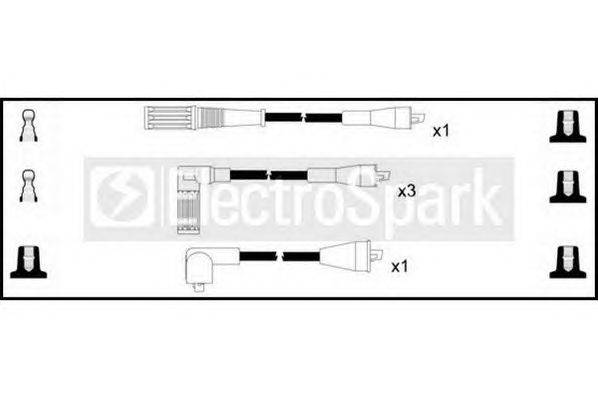 Комплект проводов зажигания STANDARD OEK220