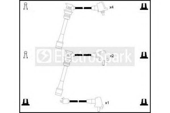 Комплект проводов зажигания STANDARD OEK265