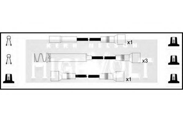 Комплект проводов зажигания STANDARD OEF041