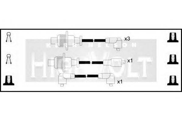 Комплект проводов зажигания STANDARD OEF031