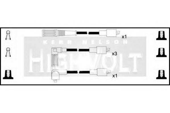 Комплект проводов зажигания STANDARD OEF013