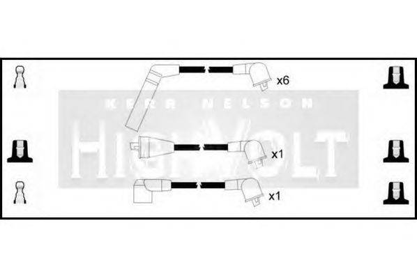 Комплект проводов зажигания STANDARD OEF206