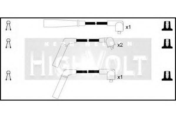 Комплект проводов зажигания STANDARD OEF163