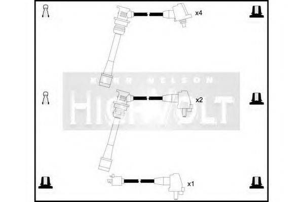 Комплект проводов зажигания STANDARD OEF396