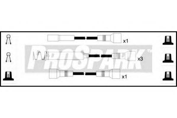 Комплект проводов зажигания STANDARD OES108