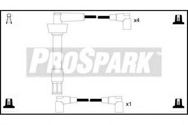 Комплект проводов зажигания STANDARD OES1198