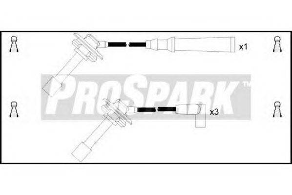 Комплект проводов зажигания STANDARD OES1234