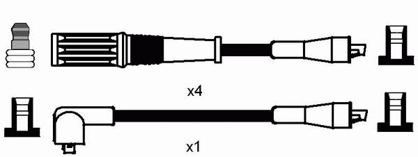 Комплект проводов зажигания NGK 8502