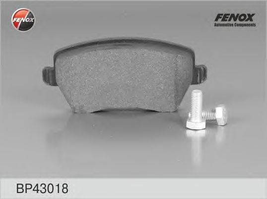 Комплект тормозных колодок, дисковый тормоз FENOX BP43018