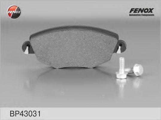 Комплект тормозных колодок, дисковый тормоз FENOX 23279