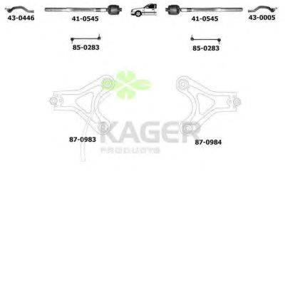 Подвеска колеса KAGER 800308