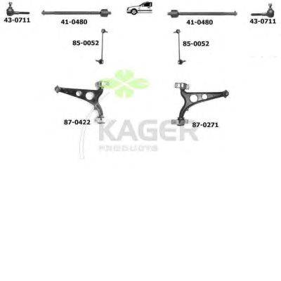 Подвеска колеса KAGER 800816